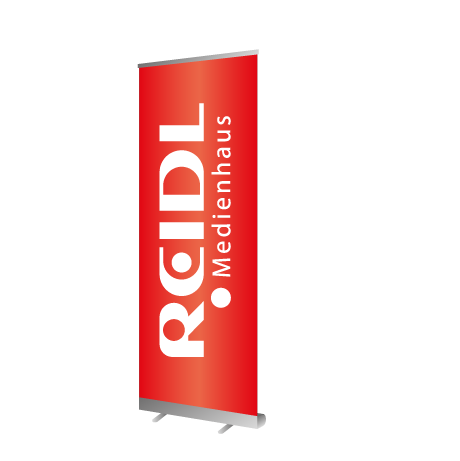 Roll-Up Budget | B 60 cm x H 200 cm | einseitig bedruckt